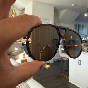 Bottega Drop Aviator Sunglasses